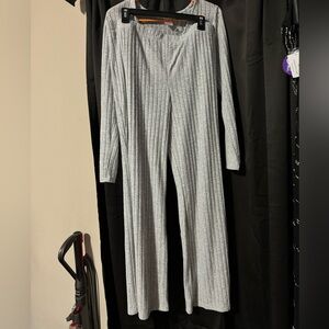 2 piece gray soft flattering set